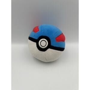 Great Super Ball Pokeball C1903 Pokemon NO TUSHTAG Plush 3.5" Toy Doll Japan